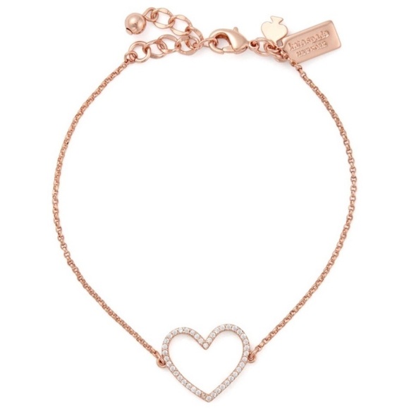 KATE SPADE • Scrunched Scallops Heart Bracelet - Picture 1 of 4